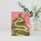 PUERTO RICO CHRISTMAS TREE FEIERTAGSKARTE (Stehend Vorderseite)