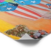 Puerto Rico Collage Poster (Ecke)