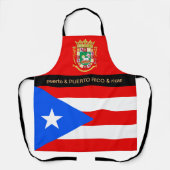 Puerto Rico Cooking, Puerto Rico Flag Koch Schürze (Vorderseite)