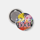 Puerto Rico Cool Graffiti Mural Magnet (Vorderseite/Rückseite)