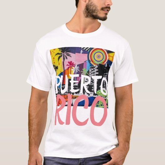 Puerto Rico Cool Graffiti Mural Shirt, Männer 2 T-Shirt (Vorderseite)