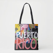 Puerto Rico Cool Graffiti Mural Tasche (Vorderseite)