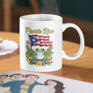 Puerto Rico Coquí Frog Boricua Pride Kaffeetasse