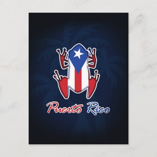 Puerto Rico Coqui Frog Postcard Postkarte (Vorderseite)