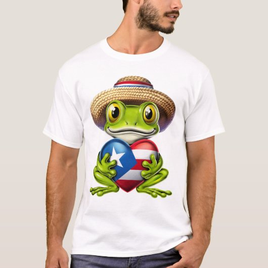 Puerto Rico Coqui Frog T-Shirt (Vorderseite)