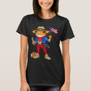 Puerto Rico Coqui-Frosch Straßenmusik Fußball T-Shirt
