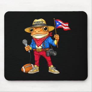 Puerto Rico Coqui Frosch Straßenmusik FußballPuert Mousepad