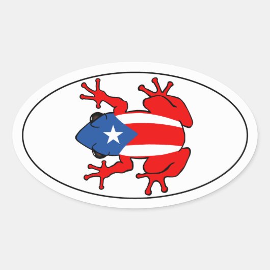 Puerto Rico - Coqui Sticker (Vorderseite)
