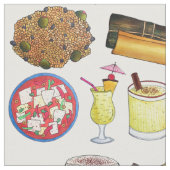 Puerto Rico Coquito Pasteles Arroz con Dulce Stoff (Nahaufnahme)