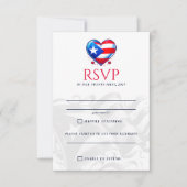 Puerto Rico Couple RSVP Karte (Vorderseite)