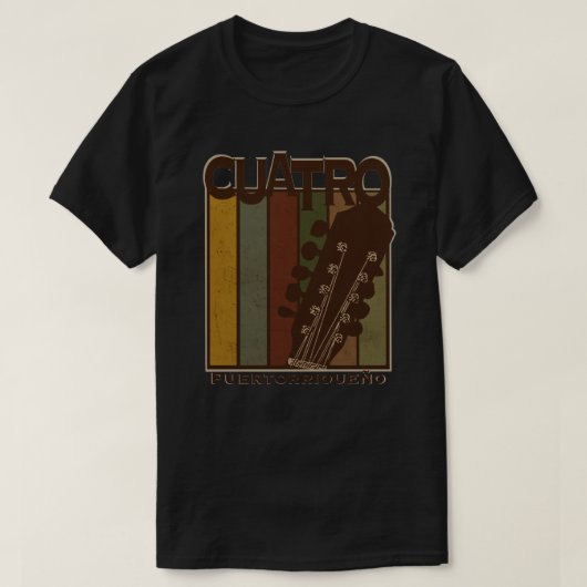 Puerto Rico Cuatro Guitar T - Shirt (Design vorne)