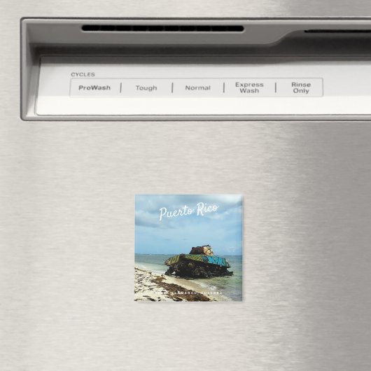 Puerto Rico, Culebra, Playa Flamenco Magnet (In Situ (Geschirrspüler))