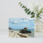 Puerto Rico, Culebra, Playa Flamenco Postkarte (Stehend Vorderseite)
