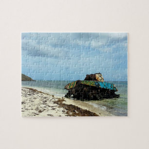 Puerto Rico, Culebra, Playa Flamenco Puzzle