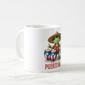 Puerto Rico Culture Frog Kaffeetasse (Vorderseite Links)