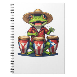 Puerto Rico Culture Frog Notizblock