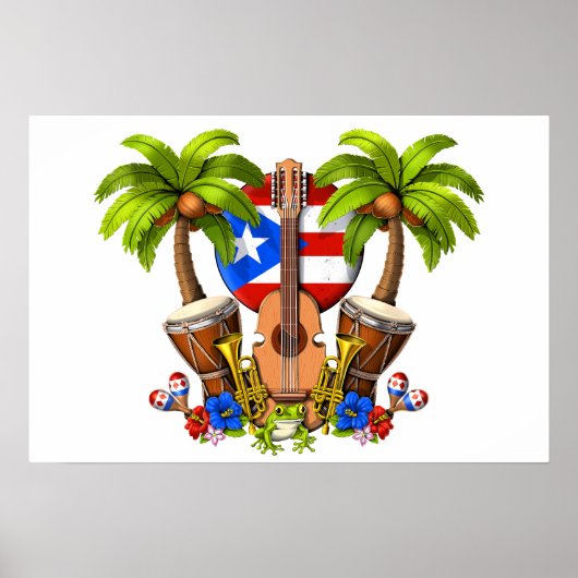 Puerto Rico Culture Poster (Vorne)