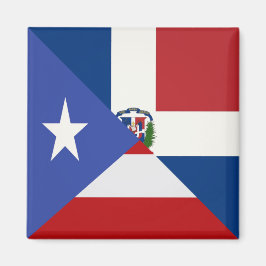 Puerto-Rico-Dominikanische Flagge | PR DR Republik Magnet