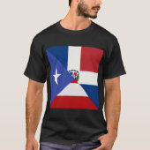 Puerto-Rico-Dominikanische Flagge | PR DR Republik T-Shirt (Vorderseite)