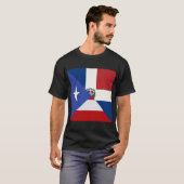 Puerto-Rico-Dominikanische Flagge | PR DR Republik T-Shirt (Vorne ganz)