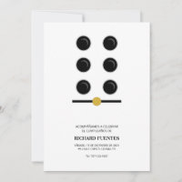 Puerto Rico Domino Geburtstagseinladung 5x7