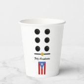 Puerto Rico Domino Pappbecher (Rückseite)