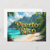 Puerto rico dreaming postkarte (Vorne/Hinten)