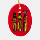 Puerto Rico Drei Weisen Keramik Ornament (Hinten)