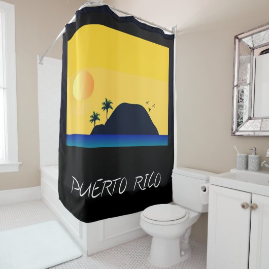 Puerto Rico Duschvorhang (Beispiel)