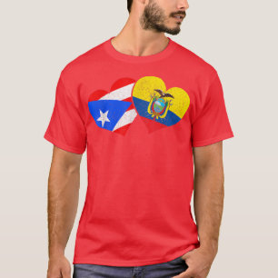 Puerto Rico & Ecuador Pride-Erbe puerto-ricanisch  T-Shirt