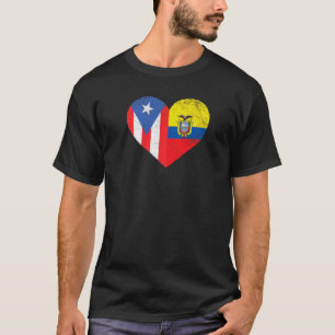 Puerto Rico Ecuadorianische Flagge Puerto Rico Ecu T-Shirt