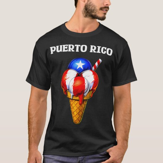 Puerto Rico Eiscreme T-Shirt (Vorderseite)