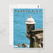 Puerto Rico: El Morro Ocean View Postkarte (Vorne/Hinten)