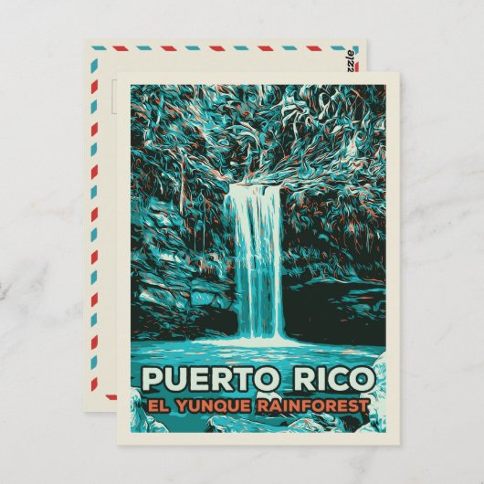 Puerto Rico, El Yunque Nationalpark Postcard Postkarte (Vorne/Hinten)
