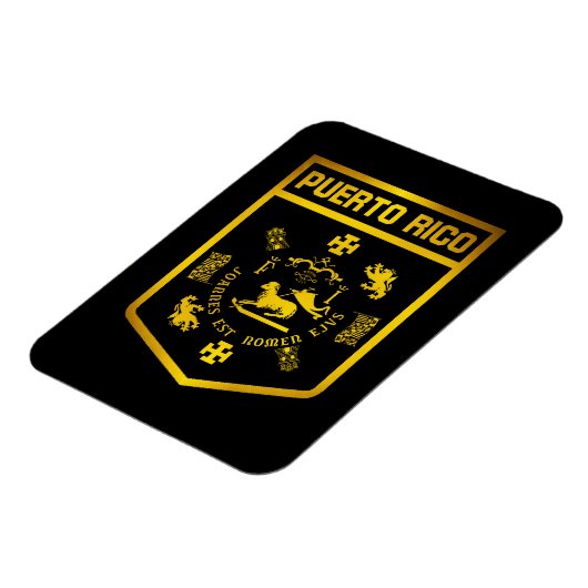 Puerto Rico Emblem Magnet (Linke Seite)