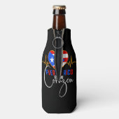 Puerto Rico en mi Corazon Puerto Rican Pride Flaschenkühler (Flasche Rückseite)