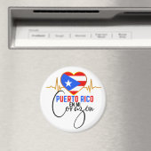 Puerto Rico en mi Corazon Puerto Rican Pride Magnet (In Situ (Geschirrspüler))
