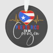 Puerto Rico en mi Corazon Puerto Rican Pride Ornament (Vorderseite)