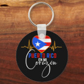 Puerto Rico en mi Corazon Puerto Rican Pride Schlüsselanhänger (Vorderseite)