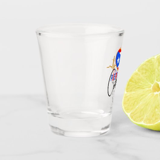 Puerto Rico en mi Corazon Puerto Rican Pride Schnapsglas (Links)