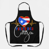 Puerto Rico en mi Corazon Puerto Rican Pride Schürze (Vorderseite)