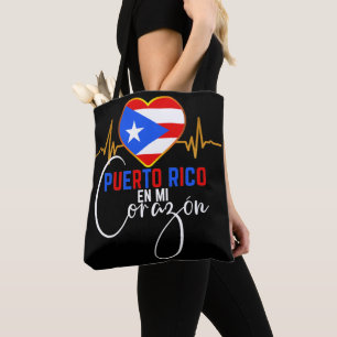 Puerto Rico en mi Corazon Puerto Rican Pride Tasche