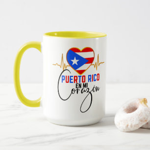 Puerto Rico en mi Corazon Puerto Rican Pride Tasse