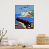 Puerto Rico entdecken - Reiseplakat Poster (Küche)