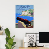 Puerto Rico entdecken - Reiseplakat Poster (Heimbüro)