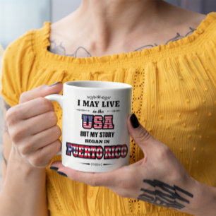 Puerto-Rico-Erbe Puerto RIco USA Zitat Kaffeetasse