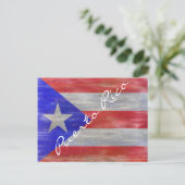 Puerto Rico erschüttert puerto-ricanische Flagge Postkarte (Stehend Vorderseite)