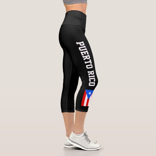 Puerto Rico fahndet Leggings in der Hoch-Taille Ca (Rechts)