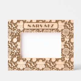 Puerto Rico Fahne mit flatter de maga Geätzte Rahmen