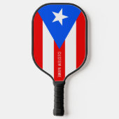 Puerto-Rico-Fahnenracket für Pickleball Pickleball Schläger (Rückseite)